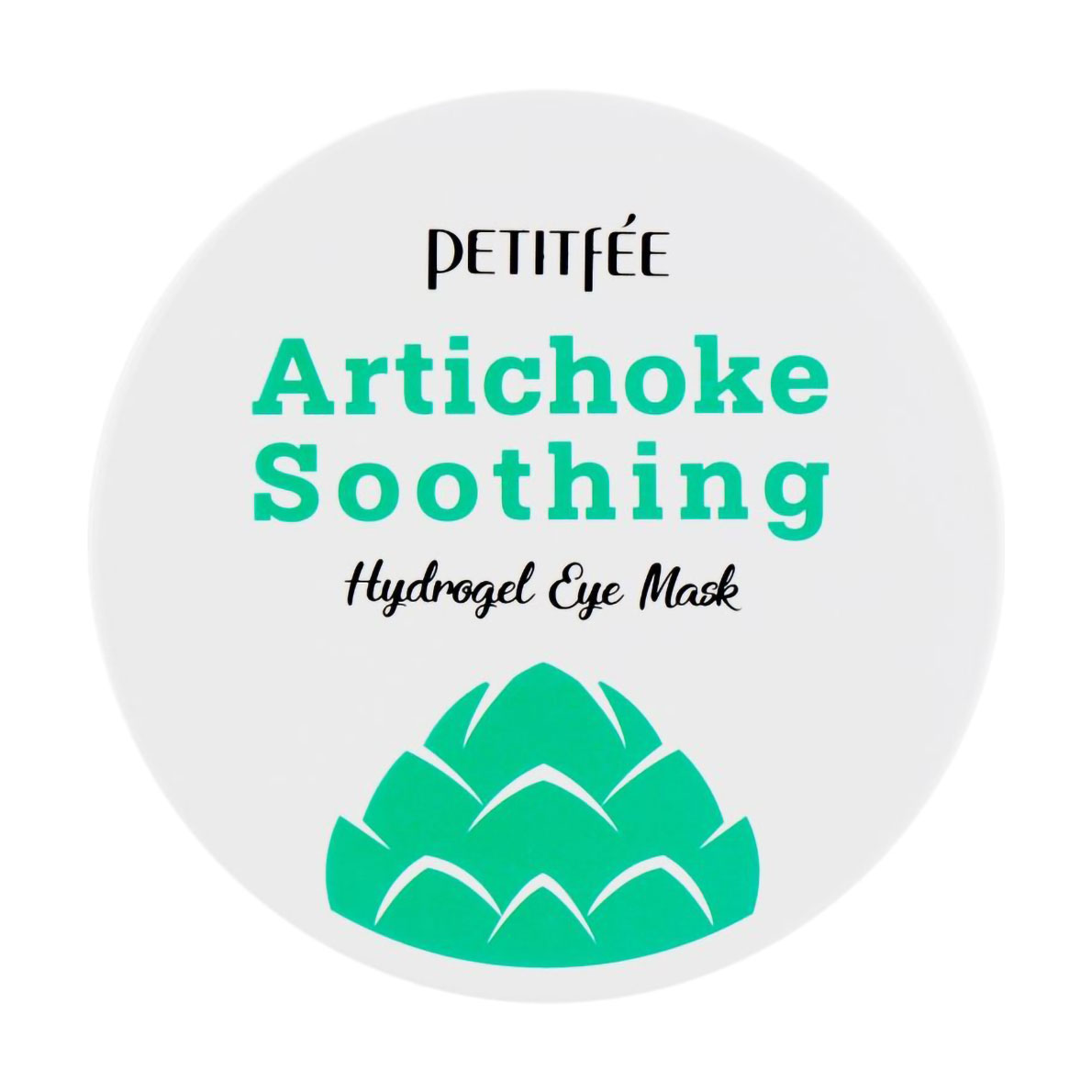 Гідрогелеві заспокійливі патчі для шкіри навколо очей Petitfee &amp; Koelf Artichoke Soothing Eye Mask з екстрактом артишоку, 60 шт